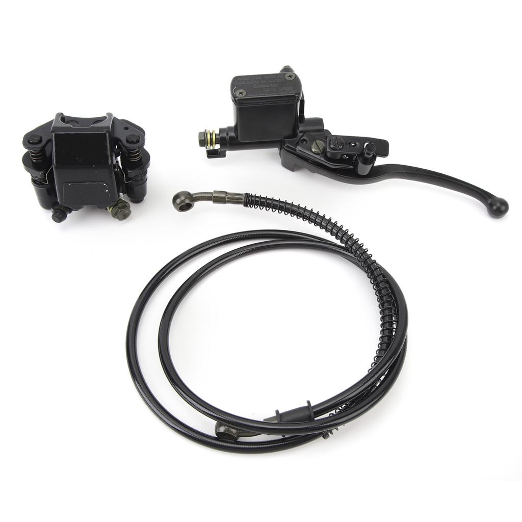 Hydraulic Brake Master Cylinder Caliper Hydraulic Disc Brake Kit for 50cc 70cc 90cc 110cc 125cc 150cc ATV Quad Pit Pro
