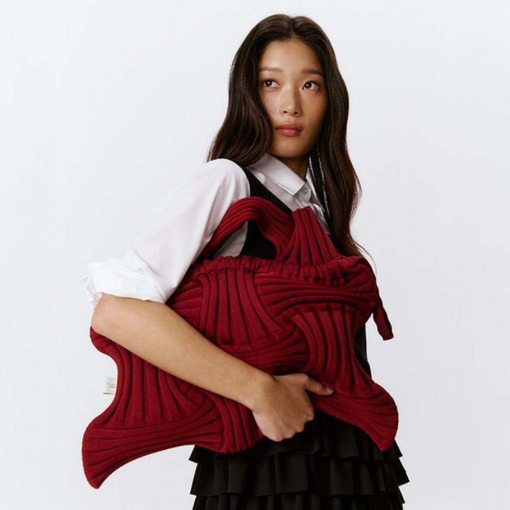 

Pleatsmama Big Bow Bag Burgundy Single option