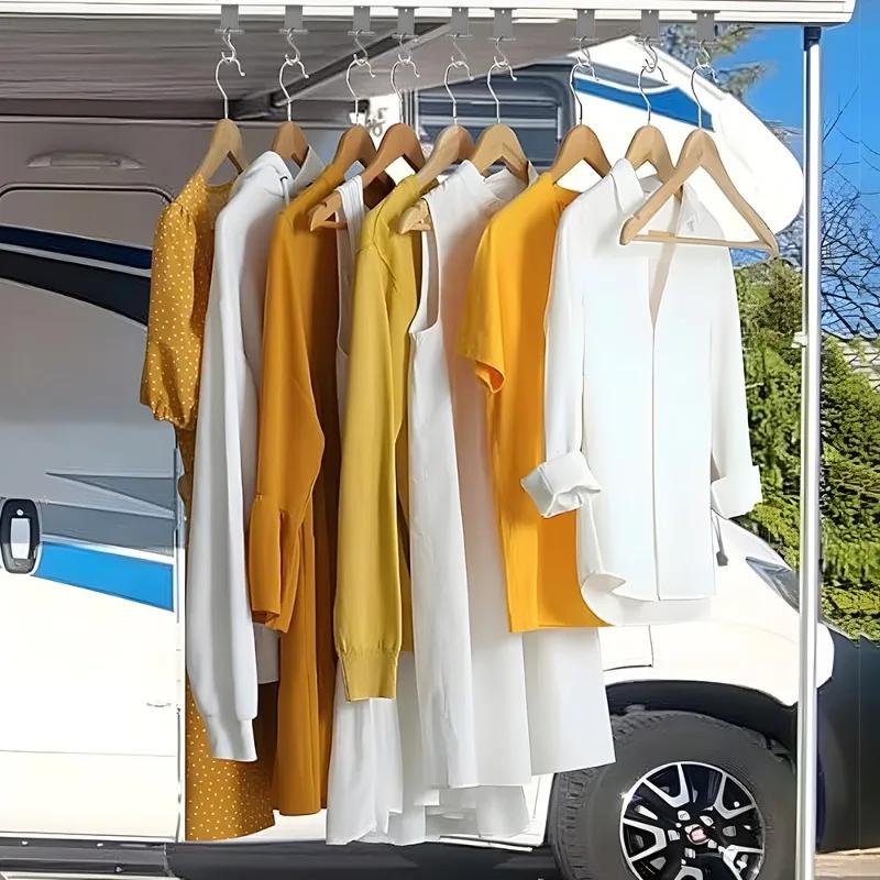 10/1Pcs S Shaped Camping Awning Hooks Clips Car RV Tent Hangers Light Hangers with Holes for Caravan Camperb Accessories