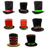 Elegant Vinter Snemandshat med Accent Julefest Tilbehør til Mænd Festival Helligdag Tophat med Dekoration til Begivenhed