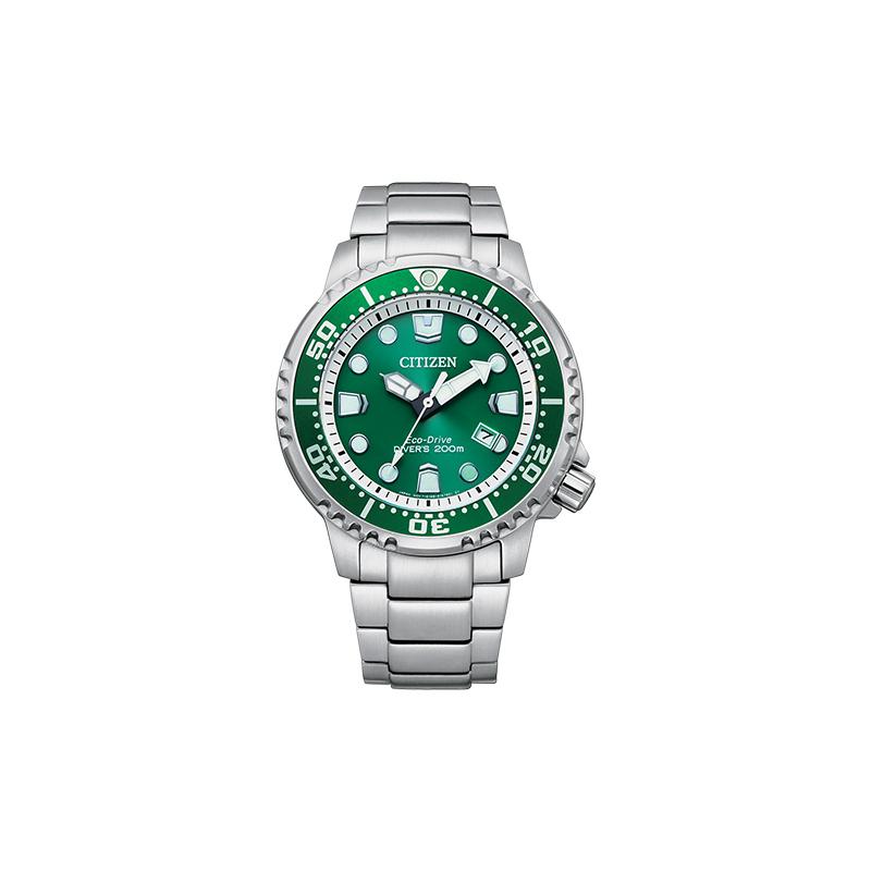 

CITIZEN Promaster Series Diving Watch Green Water Ghost Luminous Solar Quartz Steel Strap Men s Watch Green BN0158-85X зелений