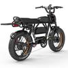 Electric Bike LANKELEISI X-Black Knight 1000Wx2 Dual Motor Electric Bicycle Adult Top Speed 48Km/h 48V 45AH Max Range 280Km Load 200KG Black