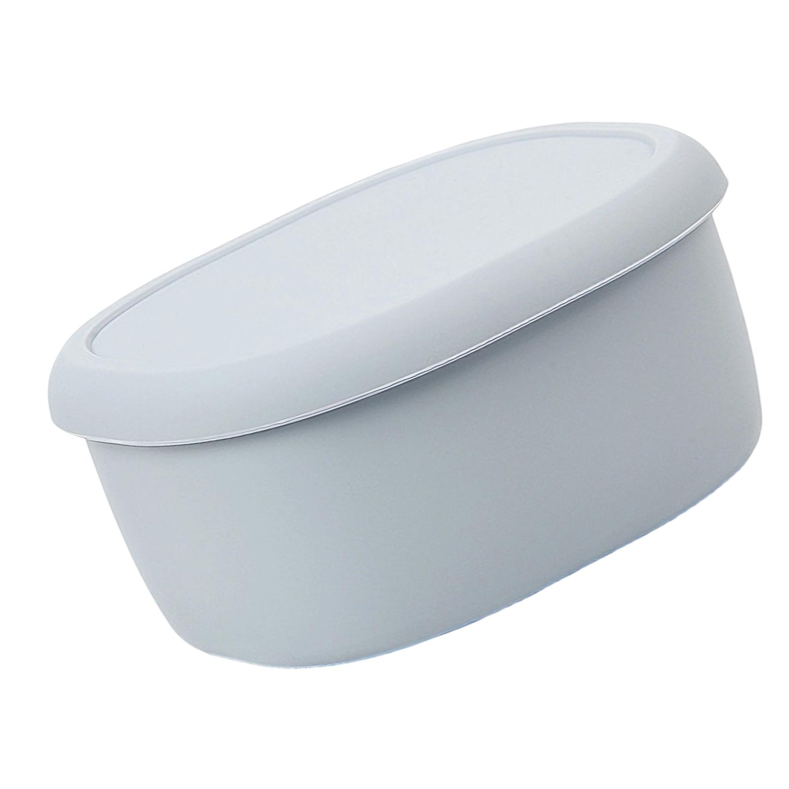 

Portable Silicone Bentos Box Microwave Safe Easy To Carry Leak Proof For Commuting Student And Office Worker 200ml