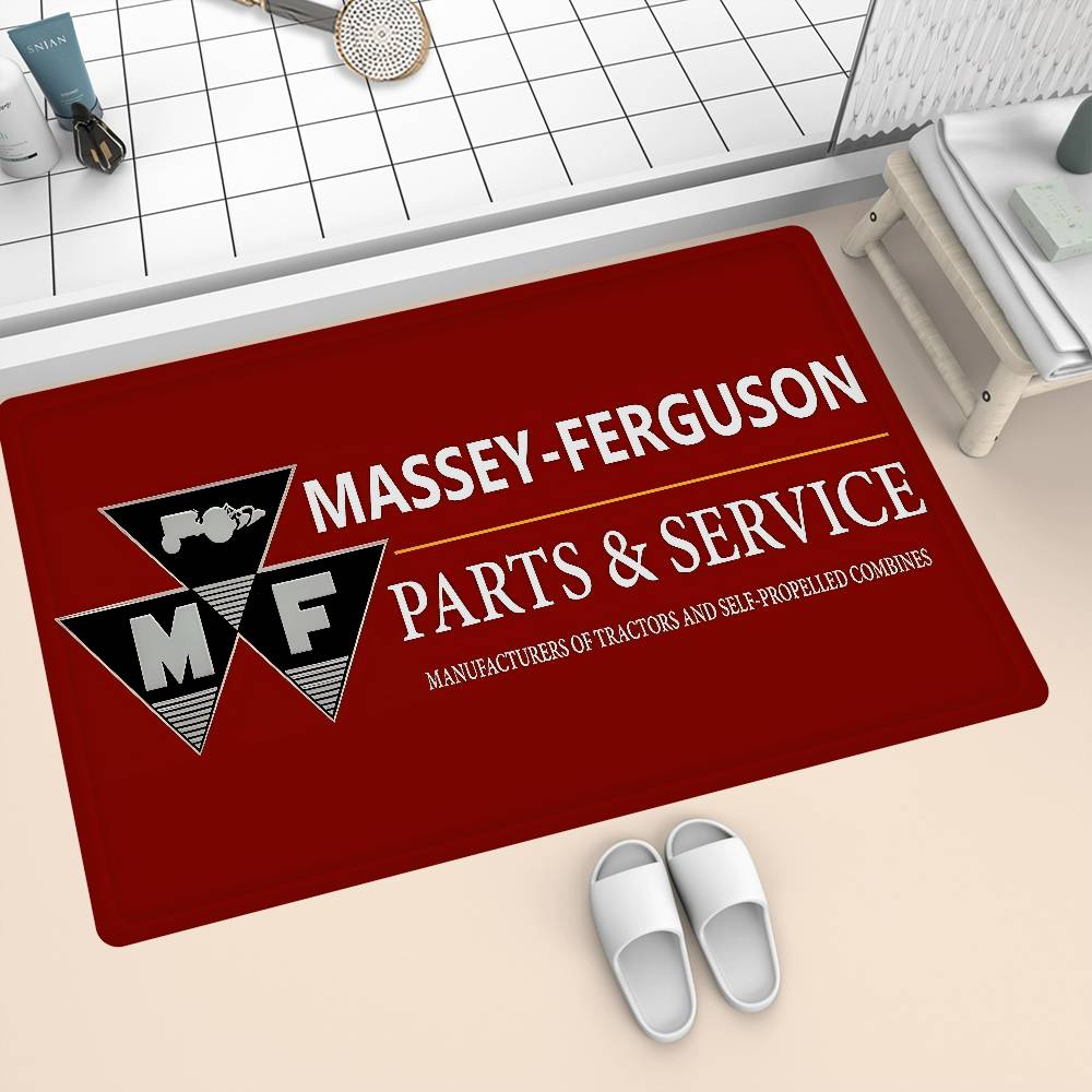 

M-Massey F-Ferguson Floor Mat INS Style Soft Bedroom Floor House Laundry Room Mat Anti-skid Household Carpets 40cm x 60cm