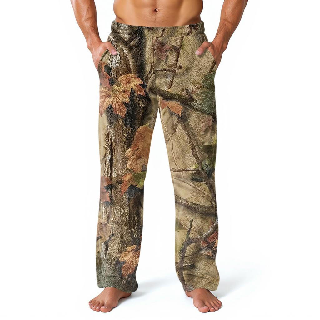 Herren Pyjamahose Bequeme Hose Mit Taschen Weiche Loungewear Nachtwäsche Lässige Pyjamahose