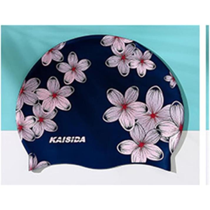 Swim Cap Women, Silicone Swimming Caps for Long Hair Anti Slip Waterproof Swim Caps for Womens Adult, Comfortable Bathing Cap Swimming Hats Fit for