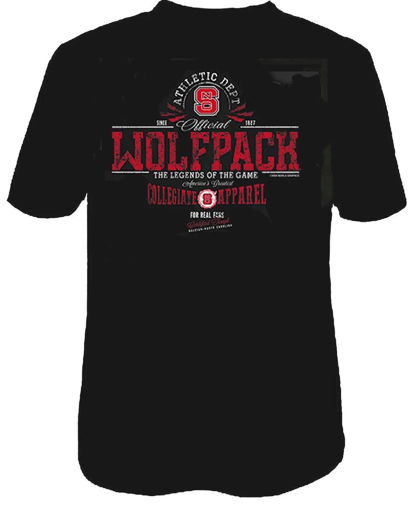 North Carolina State Wolfpack Black Legendary Black Short Sleeve T shirt