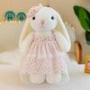 Cute kapok rabbit doll plush toy girl bed sleeping doll warm heart accompany children birthday gift