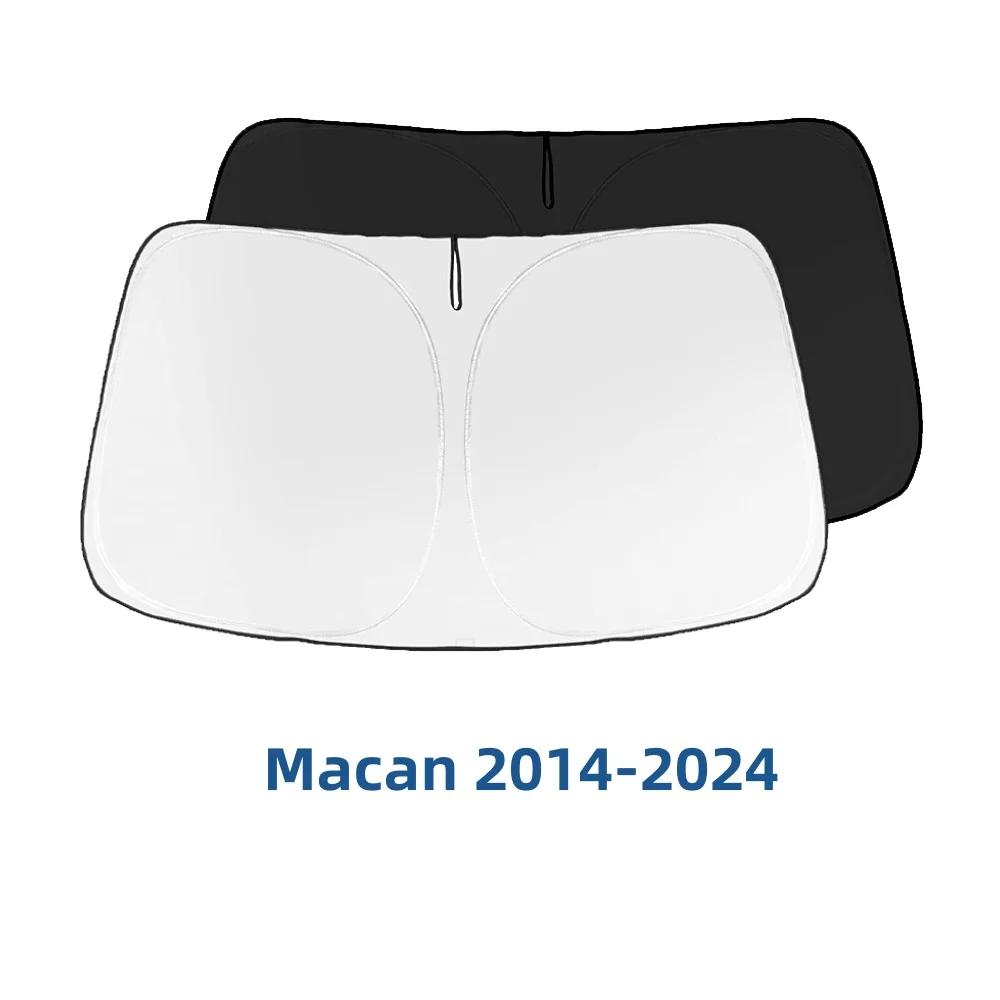 Windshield Sunshade Car Visor Front Window Sun Shade Cover For Porsche Cayenne Macan Taycan Parasol Accessories
