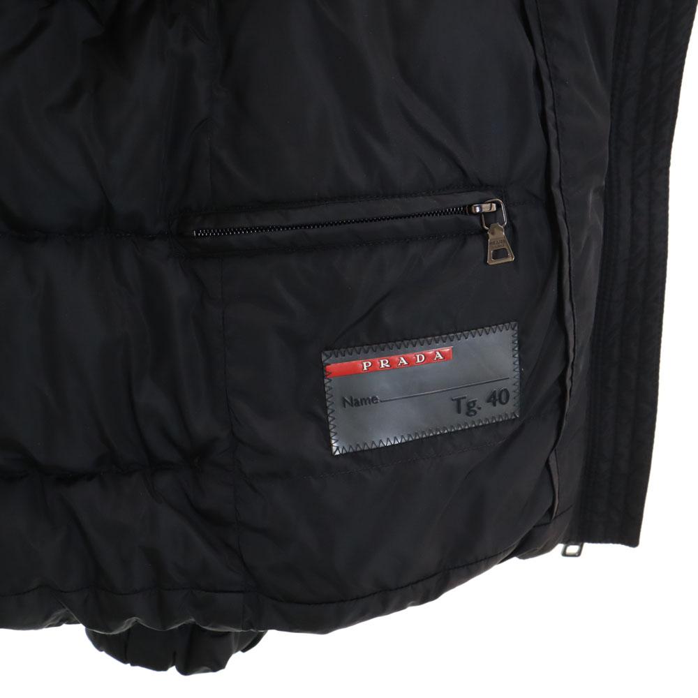 PRADA SPORTS 29W150 Down Jacket 40 Black Women Used