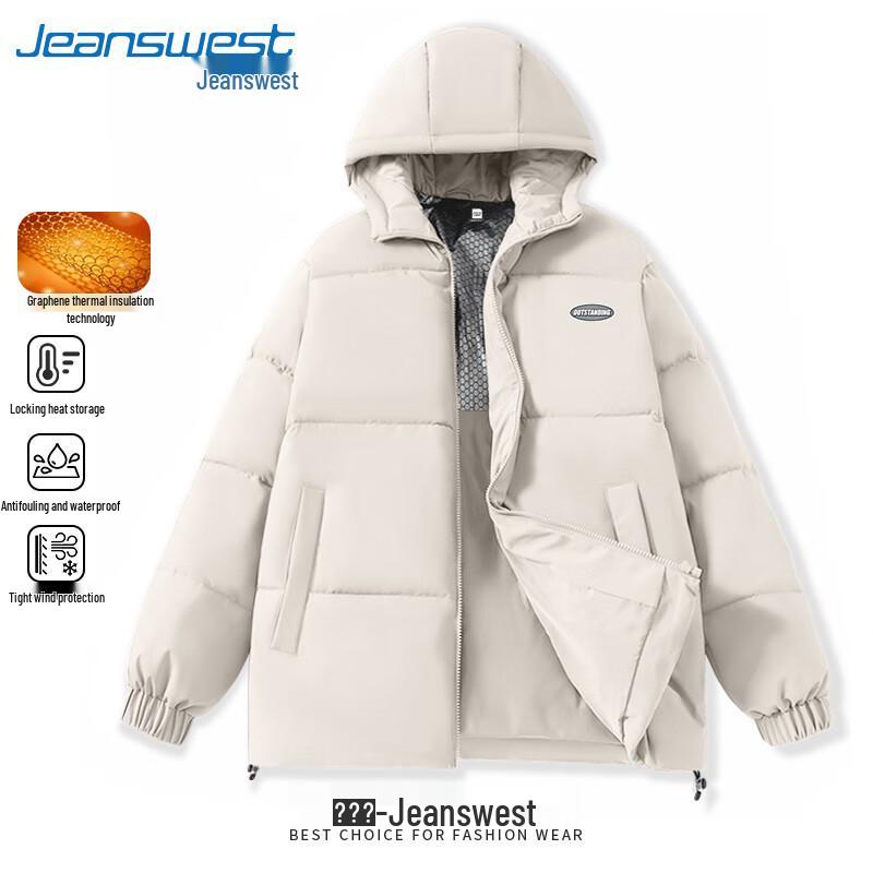 

Jeanswest Men s Winter Hooded Padded Jacket XL