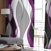 Stereo Linie abstractă Gradient Mov Voile Perdele Sheer Living Fereastra Tulle Perdele Bucătărie Dormitor Draperii Home Decor