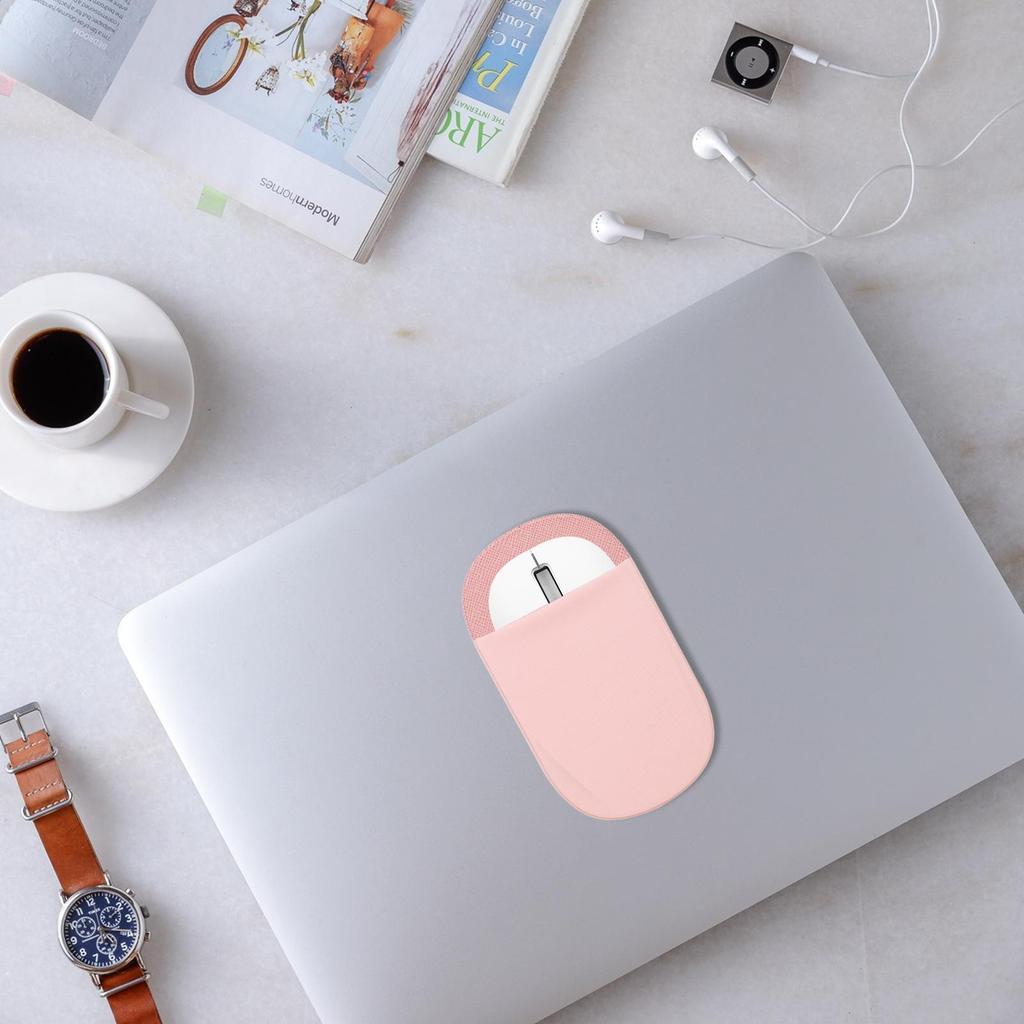 Elastische Maus-Aufbewahrungstasche Externer Festplattenhalter Wiederverwendbare Klebe-Maus-Tasche Elastische Maus-Halterungen