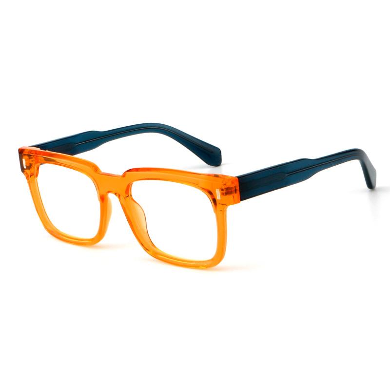 F·DRACON New Plate Glasses Frame Retro Square Men's Frame Fashionable Anti-blue Light Optical Prescription Frame Women's 30101