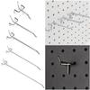 5Pcs Display Hooks Storage Racks Practical Hang Fits Goods Shelf Perforated Panel Peg Board Hooks Durable Metal Holder