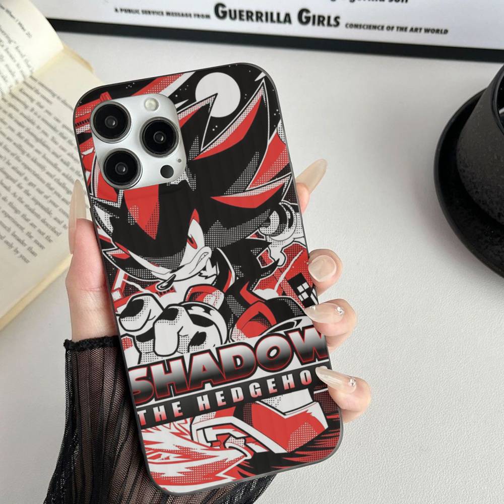 Game S-Sonic Movie Anime For IPhone 15 16 17 14 13 12 11 Pro Max 16E 16 Plus 17 Air Corrugated Shockproof Phone Cover