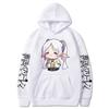 Cartoon Cute Frieren Hoodies Beyond Journey's End Manga Print Hooded Sweatshirts Autumn Winter Fleece Soft Plus Size Streetwear