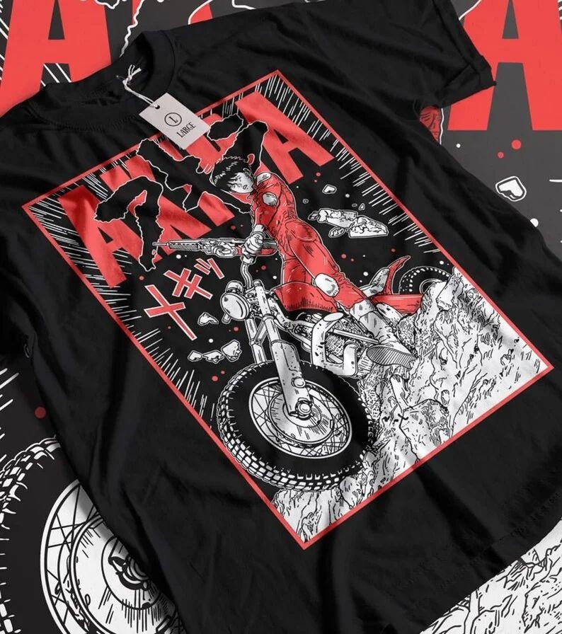 

Anime Printed Cotton T-shirt Retro Y2K Style Top Crew Neck High Quality T-shirt Sports Cotton Streetwear Casual Loose Unisex 4XL