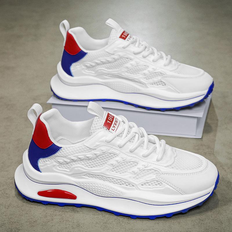 

Мужские дышащие сетчатые кроссовки, летние полые кроссовки, удобные, с мягкой подошвой, модные, тонкие, сетчатые, универсальные, белые кроссовки 39