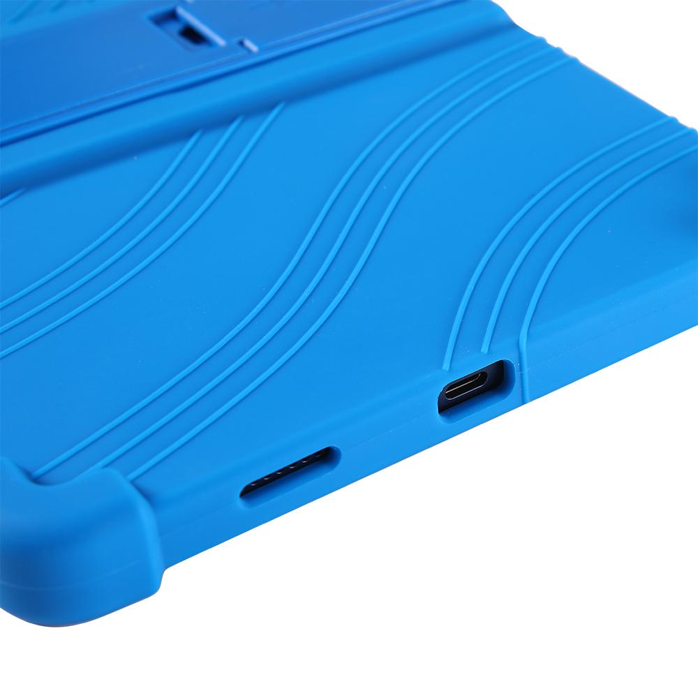 For Lenovo Tab M10 5G Silicone Protective Case Folding Kickstand Tablet Anti-drop Cover