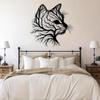 Metallbaum-Silhouette Wanddeko Schwarz Elegant Wohnkunst für Wohnzimmer Schlafzimmer