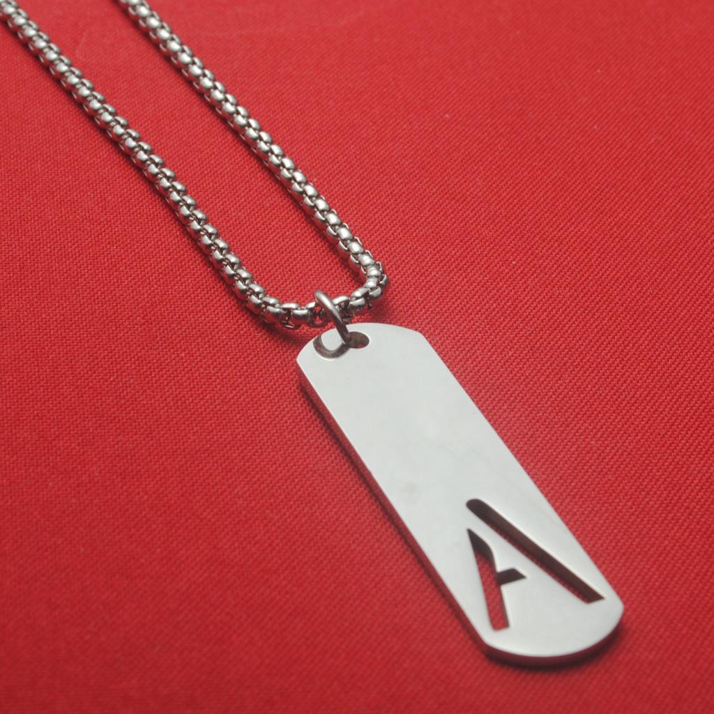 Titanium Steel English Letter Pendant Stainless Steel Unisex Versatile Fashion Accessories Couple Jewelry Necklace