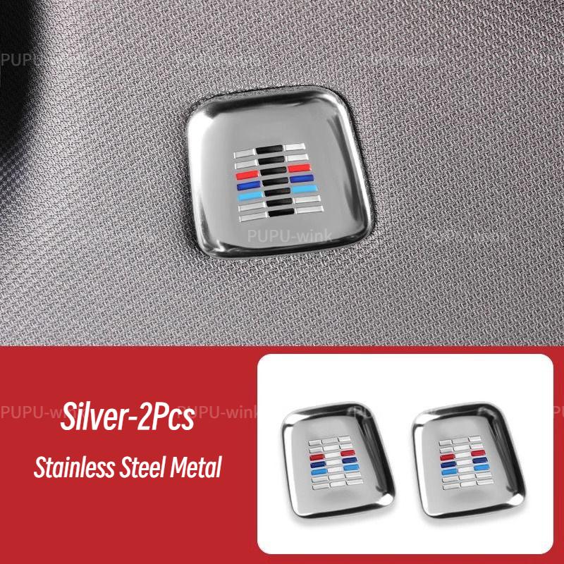 Stainless Steel Roof Speaker Cover for BMW All Series Microphone Interior for BMW 1/2/3/4/5/6 Gt 7 Series X1 X2 X3 X4 X5 X6 PS9