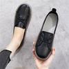 Fashion Genuine Leather Women's Casual Flats White Nurse Shoes Comfortable Vulcanized Sneakers Ladies Light Soft Shallow Mouth Loafers