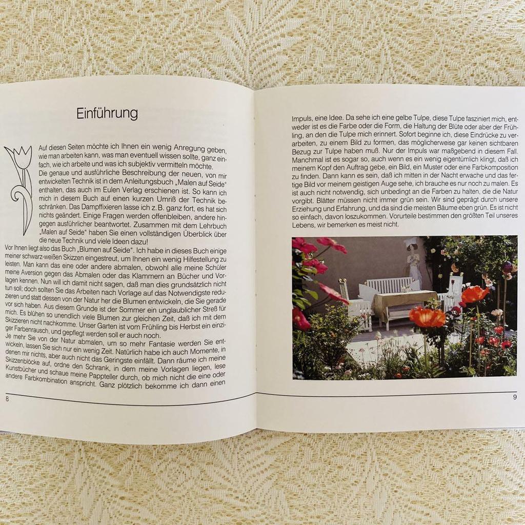 [USED] Foreign books, old books, silk painting books, German, art, design