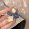Orecchini pendenti geometrici in resina vintage per regali da donna con ciondoli e gioielli