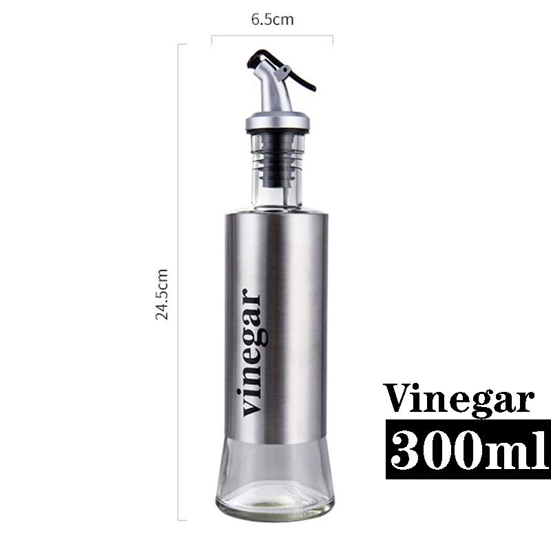 

Бутылка-дозатор для оливкового масла Стеклянная Нержавеющая сталь Графин для масла и уксуса Дозатор для масла Набор графинов Кухонные аксессуары