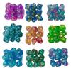 10 Stück Glitzernde Bunte Acryl Polyedrische Würfel Ersatz Rollenspiel Würfel Tischspiel Zubehör Langlebig