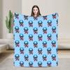 Captain America Flannel Blanket  Funny Throw Blanket for Bed Sofa Couch 150*125cm Plush Thin Quilt
