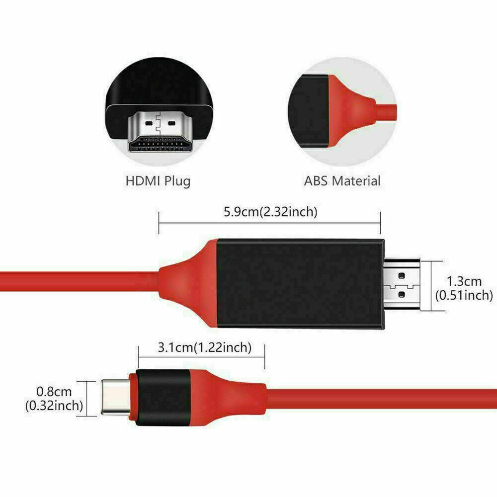 1080P HDMI Cable Phone to TV HDTV AV Adapter Universal For Android /iphone Type