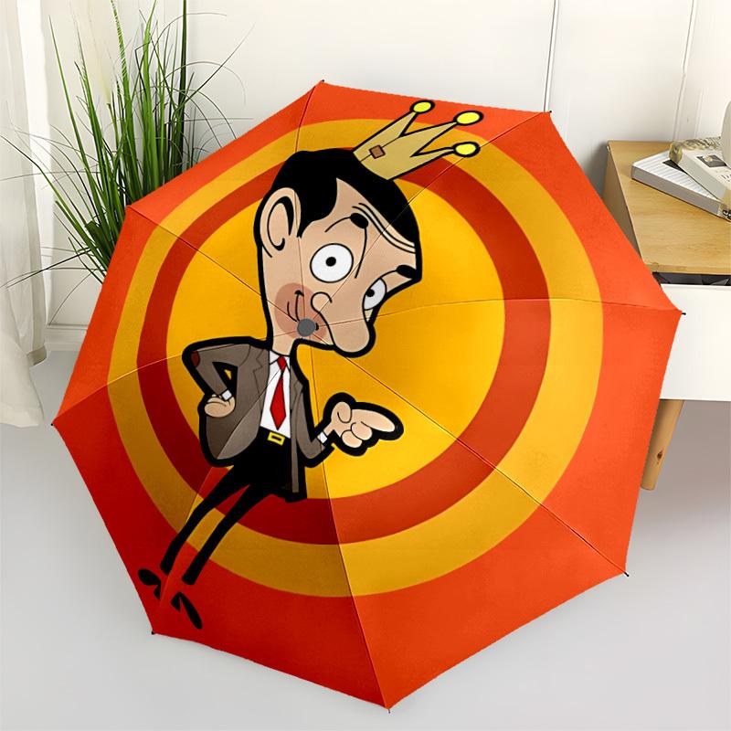 1 pz Sig.. Ombrello Pieghevole Automatico Apri/Chiudi Fagiolo, Ombrello da Viaggio Compatto Portatile, Regalo di Compleanno/Natale per Uomini e Donne L1110y29