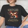 Westlife 25th Anniversary Tour 2026 Tee Shirt for Women Graphic Print T Shirts  100% Cotton Clothing