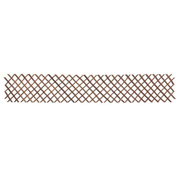 Nature Treillis de jardin 30x180 cm saule naturel marron 446397