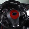Soft Carbon Fiber Car Steering Wheel Emblem Sticker Logo Trim Cover Decorate Ring For Subaru Forester 2013-2018 Auto
