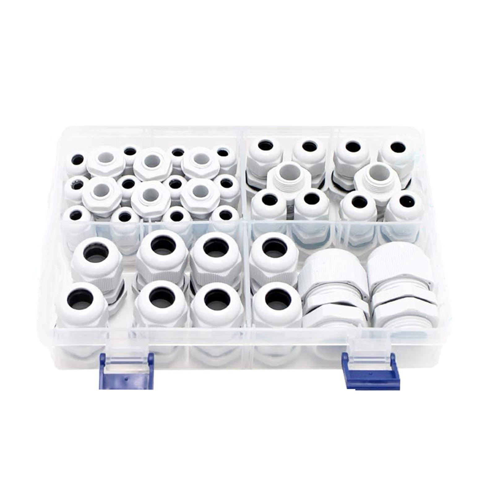 

Набір кабельних вводів 38 шт. Водонепроникні кабельні з єднувачі Міцні кабельні втулки Пластикові кабельні ввідні муфти Легкий монтаж