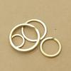Brass Keychains Gold Color Open Jump Rings Diy Jewelry Making Accessories