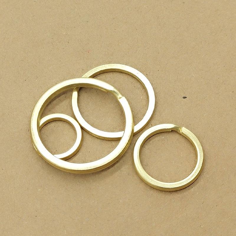Brass Keychains Gold Color Open Jump Rings Diy Jewelry Making Accessories