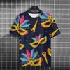 Brasil Karneval Herren T-Shirt 3D Druck Sweatshirt Festivalkleidung Für Herren Sommer Rundhals Locker Kurzarm Männlich Freizeit-Tees