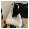 New women's bag, French niche patent leather bag.