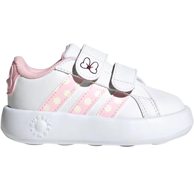 Adidas Kids Grand Polka Dot Cloud Casual Shoes 27