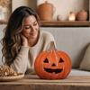 Pumpkin Resin Figurine Fall Decor for Tabletop Shelf