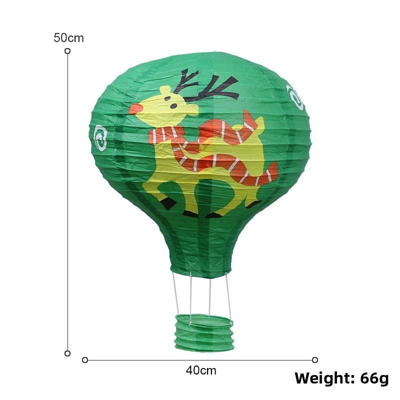 Flags Christmas And Ornaments With Parachute And Hot Air Balloon Exterior Design
