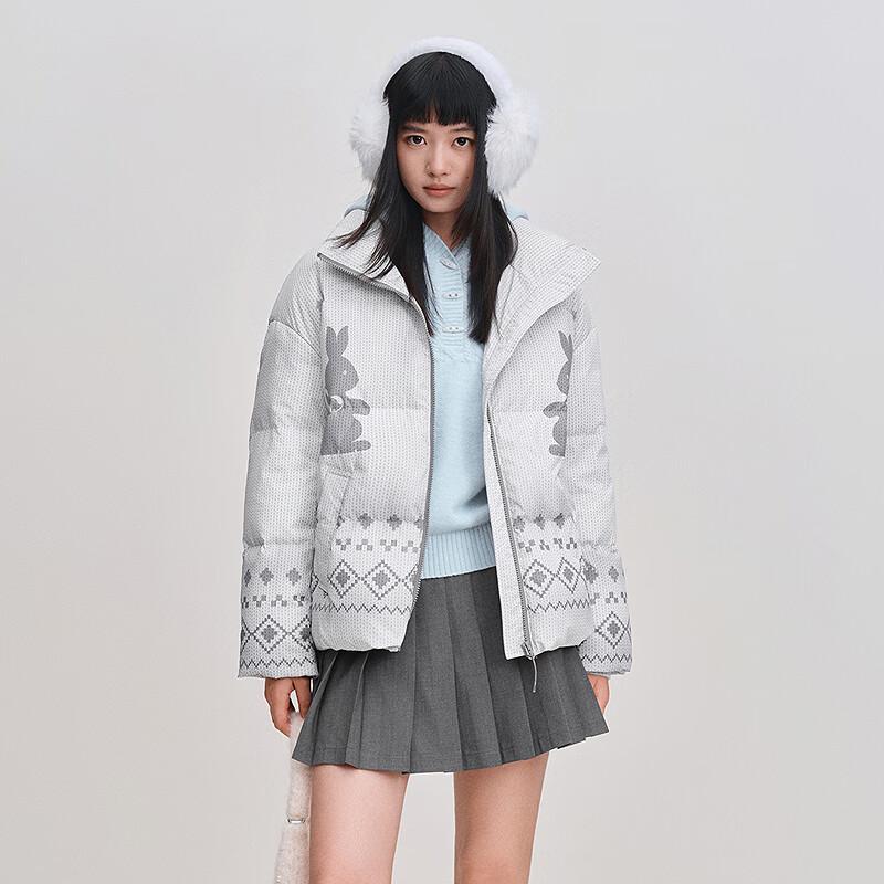 Ledin Women's Fair Isle Print Puffer Down Jacket