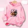 Halloween Kawaii Pumpkin Cartoon Print Children Hooded Sweatshirt Boy Girl Autumn Winter Daily Outdoor Casual Warm Sportswear