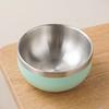 Multi-color Fruit Salad Bowl Round Bowl Food Container Stainless Steel Bowl  Kitchen Tableware