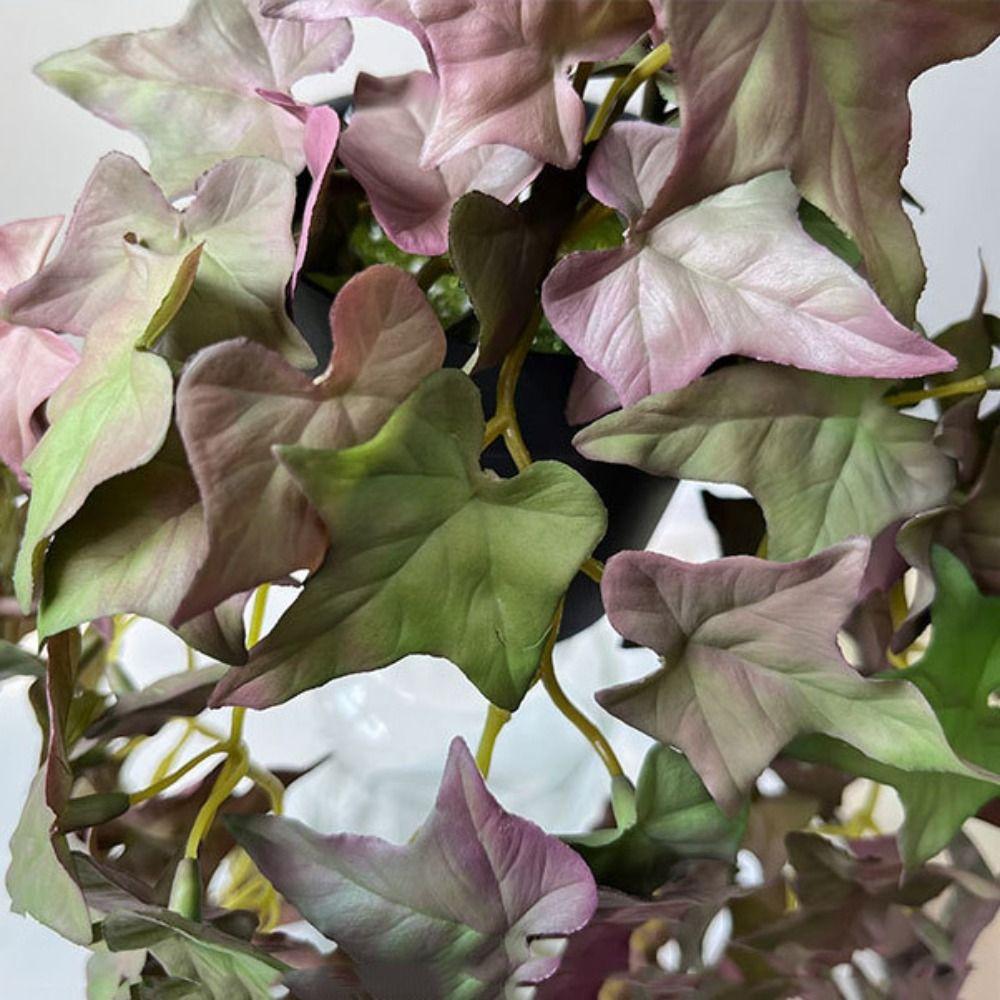 Long Artificial Plant Green Faux Copper Coin Grass Creative Succulent Plants Leaves  Home Office